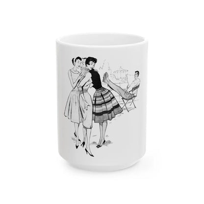 Gor-Ray Skirts advertisement, 1959 - White Coffee Mug-15oz-Go Mug Yourself