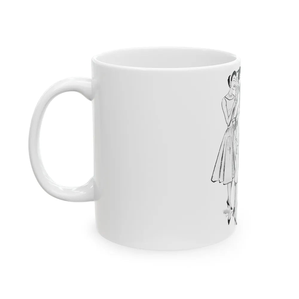 Gor-Ray Skirts advertisement, 1959 - White Coffee Mug-Go Mug Yourself