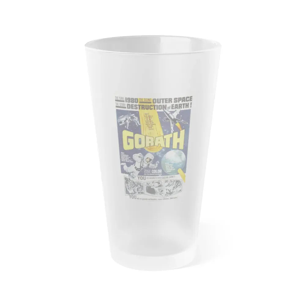 GORATH 1962 Movie Poster - Frosted Pint Glass 16oz Default Title - Go Mug Yourself