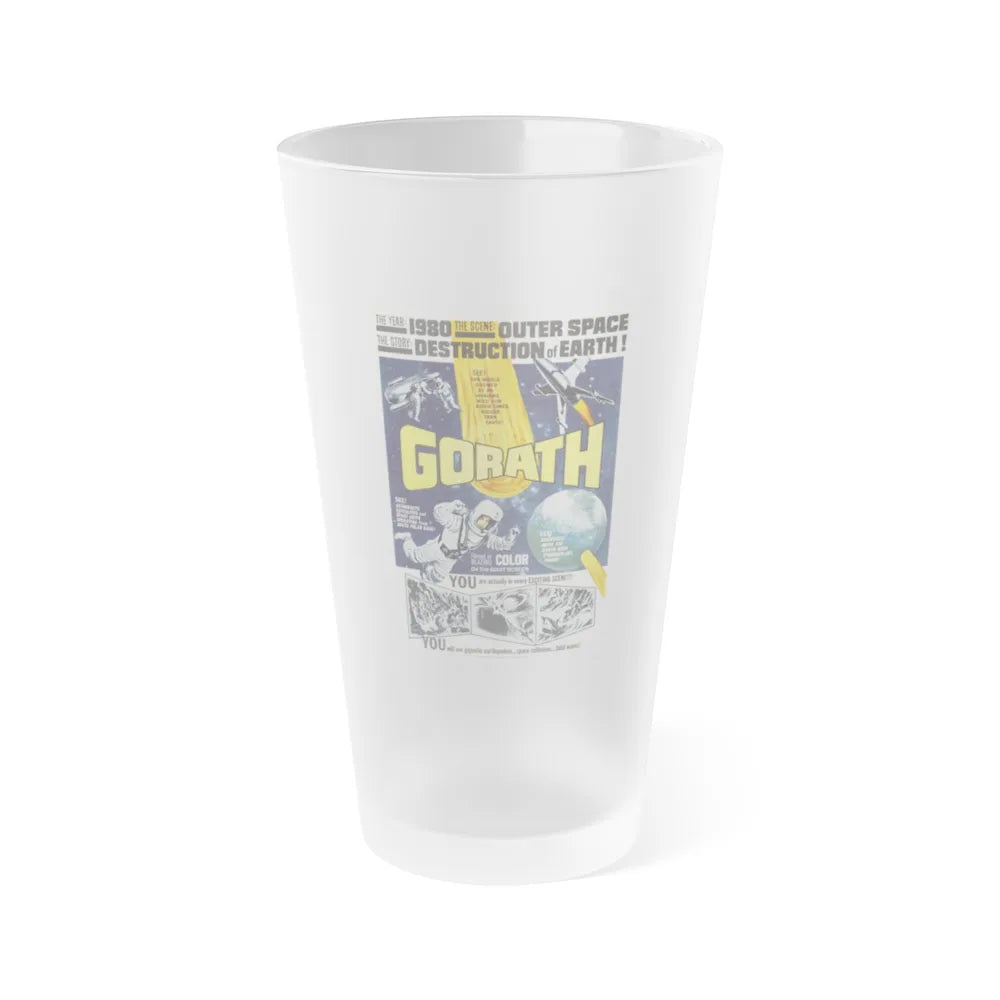 GORATH 1962 Movie Poster - Frosted Pint Glass 16oz-Go Mug Yourself