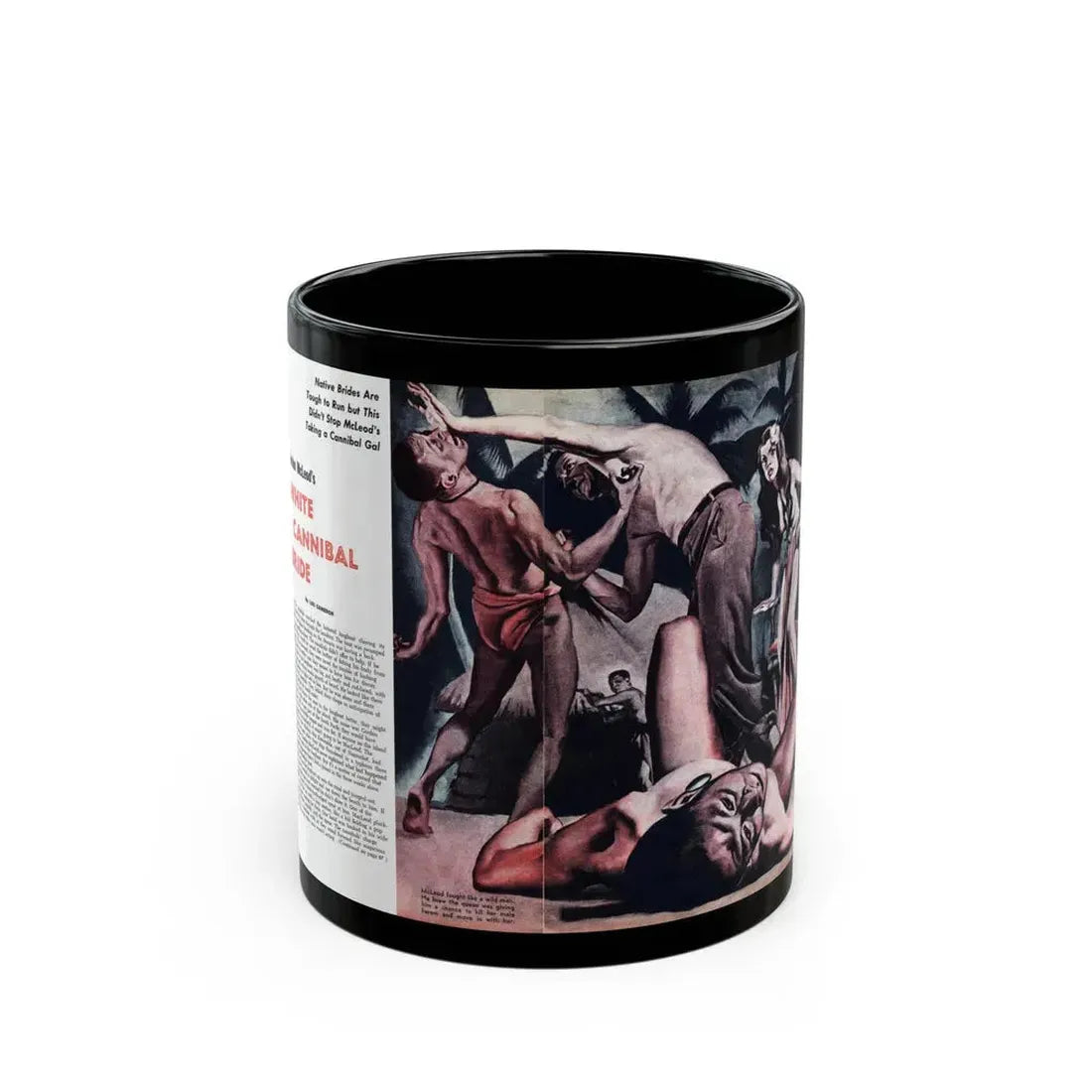 Gordon McLeod's White Cannibal Bride, Sir! July 1959 - Black Coffee Mug 11oz - Go Mug Yourself