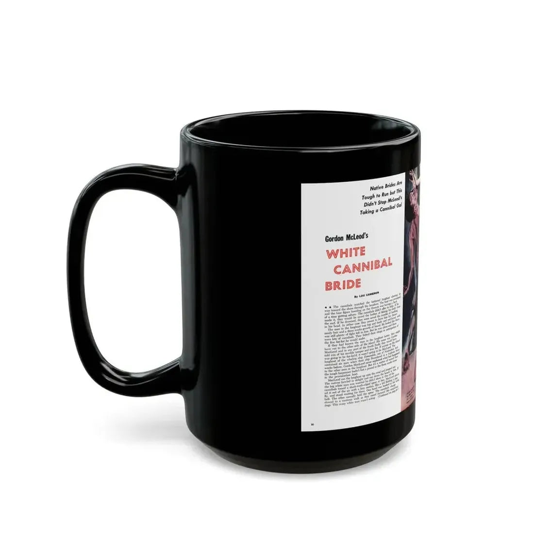 Gordon McLeod's White Cannibal Bride, Sir! July 1959 - Black Coffee Mug - Go Mug Yourself