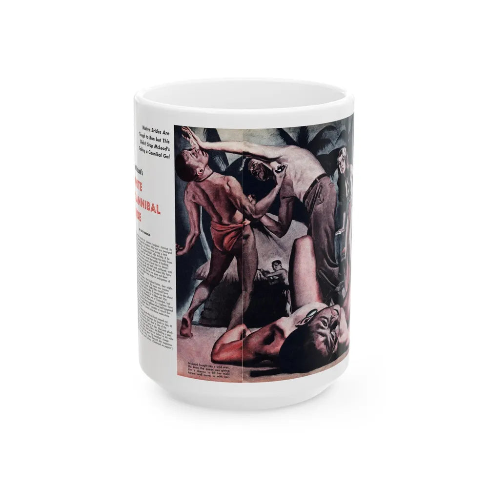 Gordon McLeod's White Cannibal Bride, Sir! July 1959 - White Coffee Mug-15oz-Go Mug Yourself