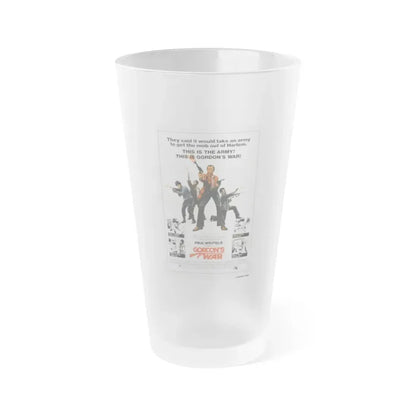 GORDON'S WAR 1973 Movie Poster - Frosted Pint Glass 16oz Default Title - Go Mug Yourself