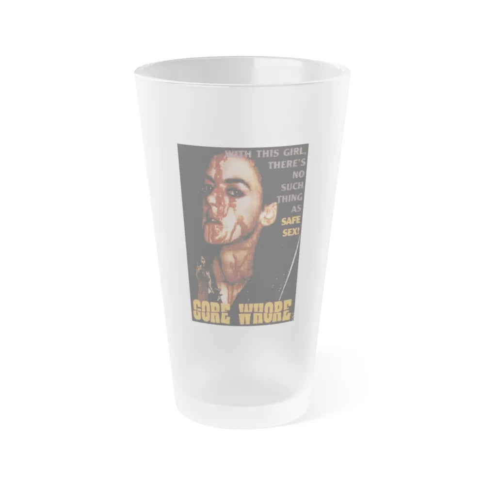 GORE WHORE 1994 Movie Poster - Frosted Pint Glass 16oz-Go Mug Yourself