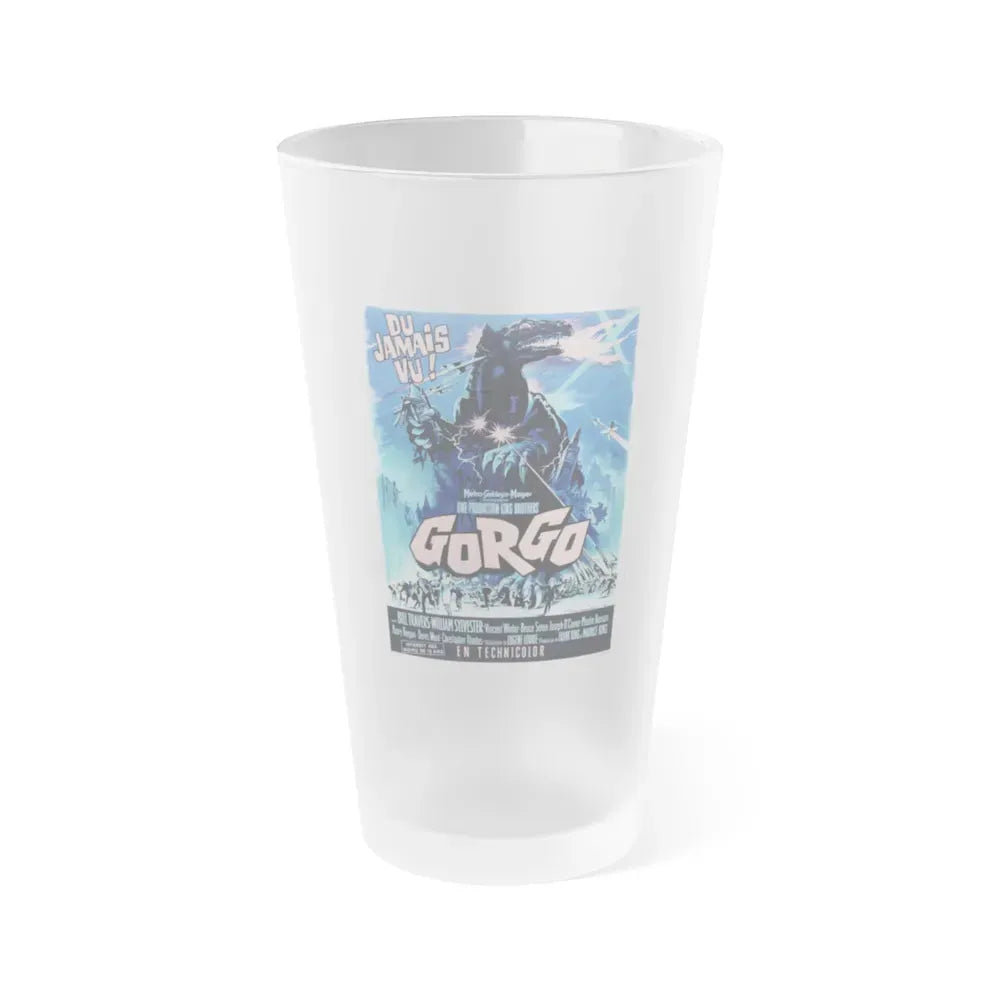 GORGO (2) 1961 Movie Poster - Frosted Pint Glass 16oz Default Title - Go Mug Yourself