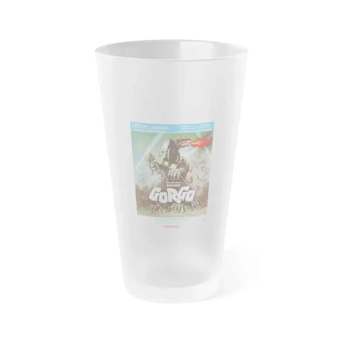 GORGO (BELGIAN) 1961 Movie Poster - Frosted Pint Glass 16oz Default Title - Go Mug Yourself