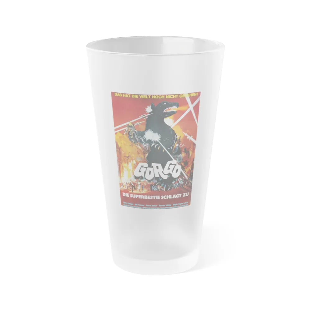 GORGO (GERMAN) 1961 Movie Poster - Frosted Pint Glass 16oz-Go Mug Yourself