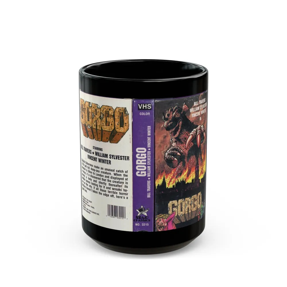 GORGO (VHS COVER) - Black Coffee Mug-15oz-Go Mug Yourself