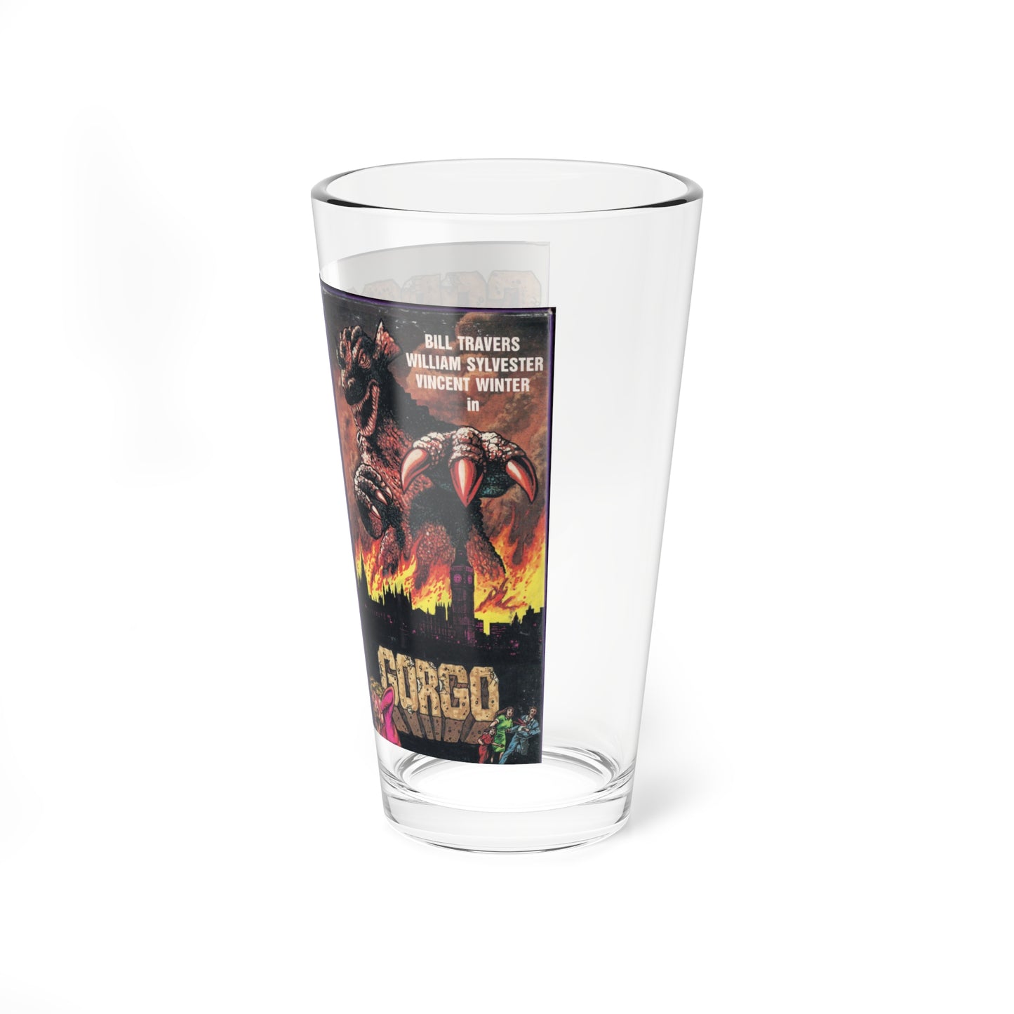 GORGO (VHS COVER) Pint Glass 16oz-Go Mug Yourself