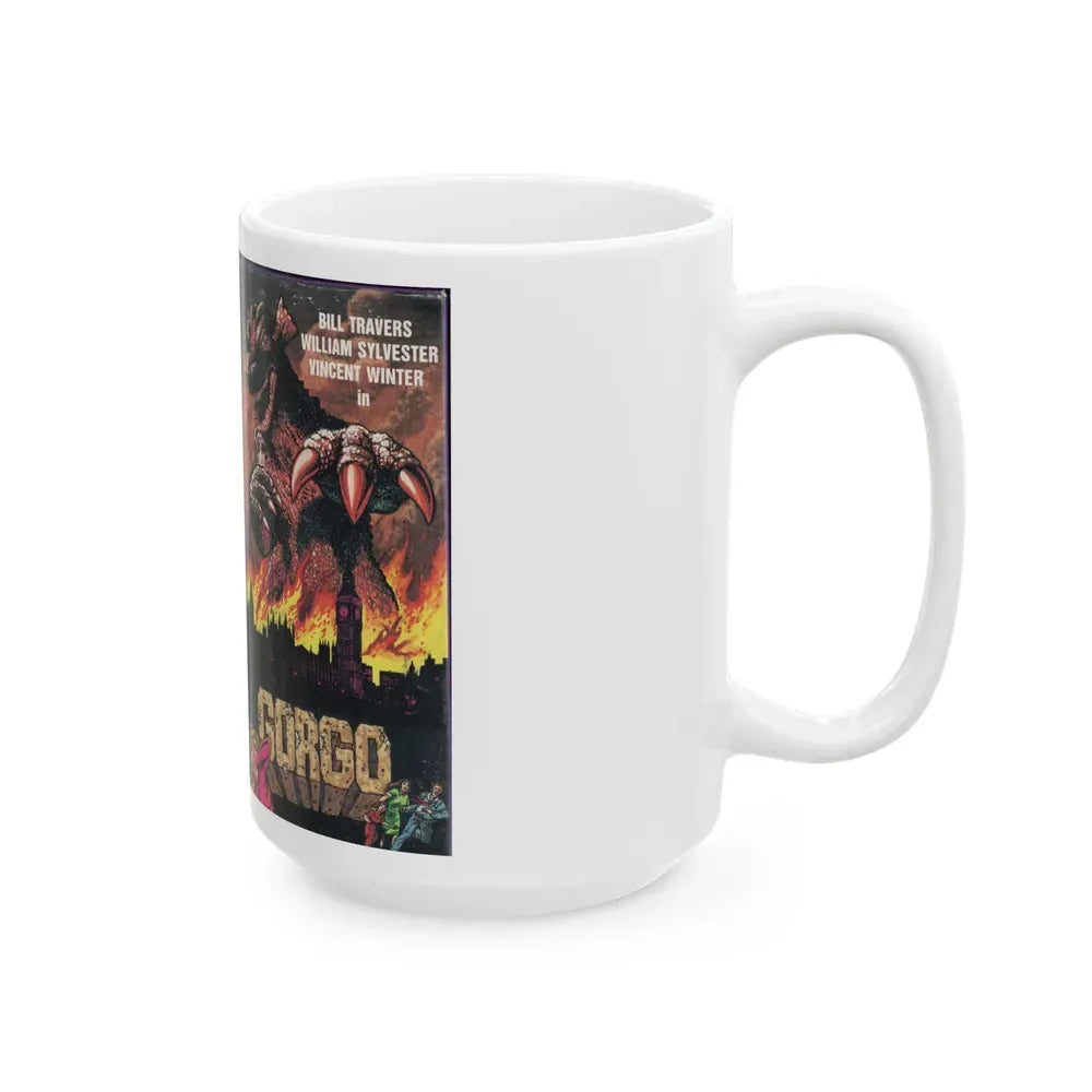 GORGO (VHS COVER) - White Coffee Mug - Go Mug Yourself