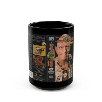 GORGON VIDEO MAGAZINE STUART SHAPIRO GWAR LINNEA QUIGLEY (VHS COVER) - Black Coffee Mug-15oz-Go Mug Yourself