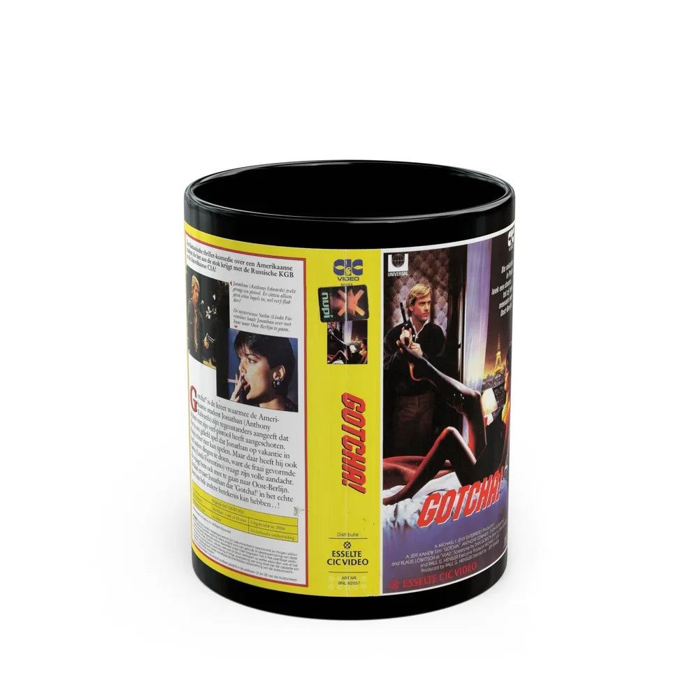 GOTCHA (VHS COVER) - Black Coffee Mug-11oz-Go Mug Yourself