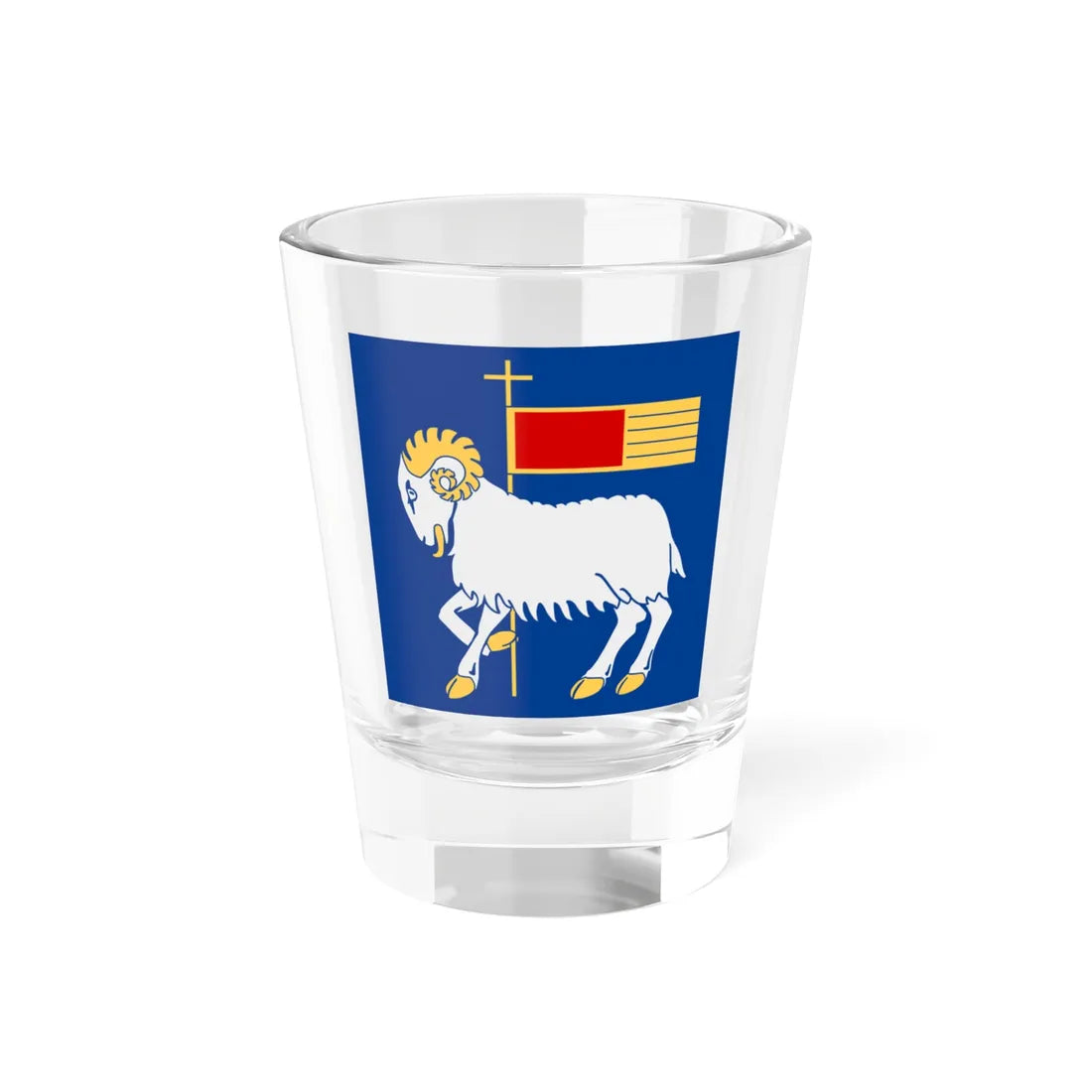 Gotland flag (Sweden) Shot Glass 1.5oz 1.5oz - Go Mug Yourself