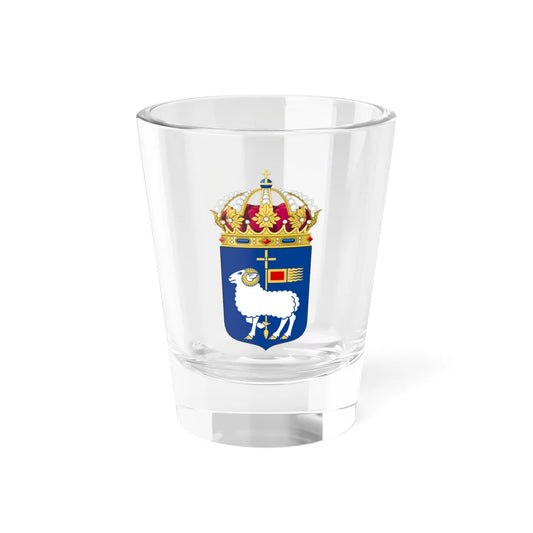 Gotlands läns vapen (Sweden) (Coat of Arms) Shot Glass 1.5oz 1.5oz - Go Mug Yourself