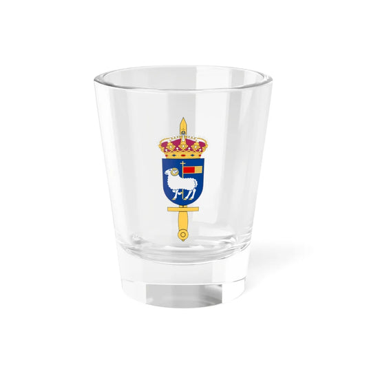 Gotlands militärdistriktsstab vapen (Sweden) (Coat of Arms) Shot Glass 1.5oz 1.5oz - Go Mug Yourself