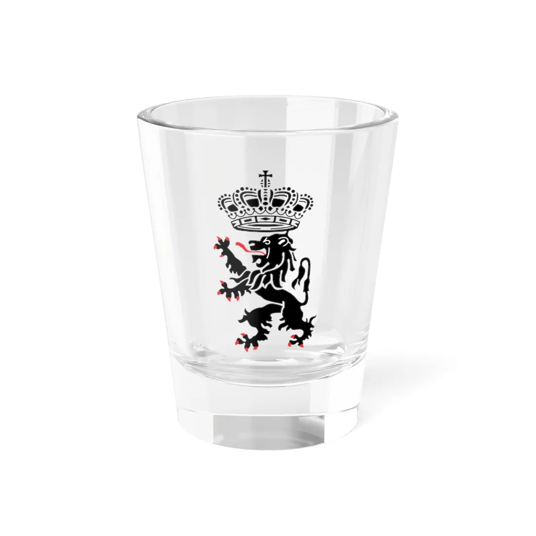 Government emblem of Belgium (Belgium) (Coat of Arms) Shot Glass 1.5oz 1.5oz - Go Mug Yourself