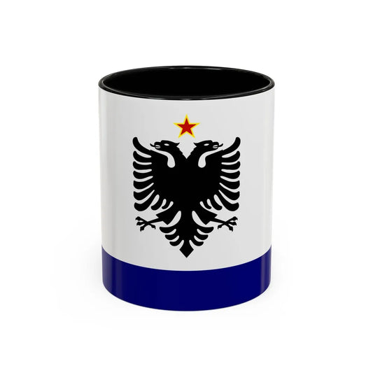 Government Ensign of Albania 1958 to 1992 - Accent Coffee Mug 11oz Black - Go Mug Yourself