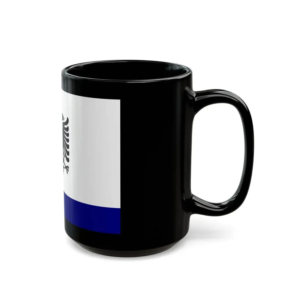 Government Ensign of Albania 1958 to 1992 - Black Coffee Mug - Go Mug Yourself