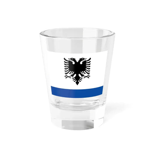 Government Ensign of Albania (Albania) Shot Glass 1.5oz 1.5oz - Go Mug Yourself