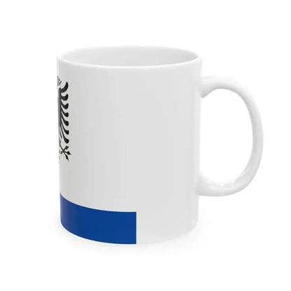 Government Ensign of Albania (Albania) White Coffee Mug - Go Mug Yourself