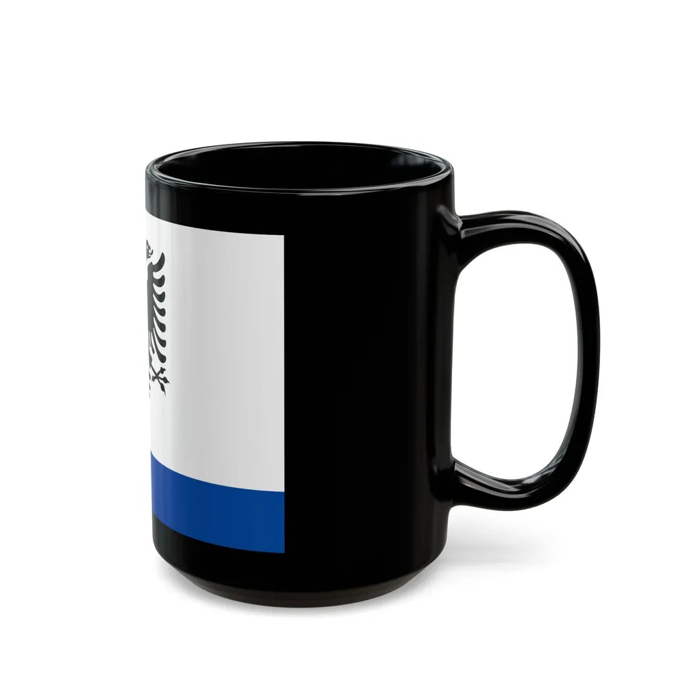 Government Ensign of Albania - Black Coffee Mug-Go Mug Yourself