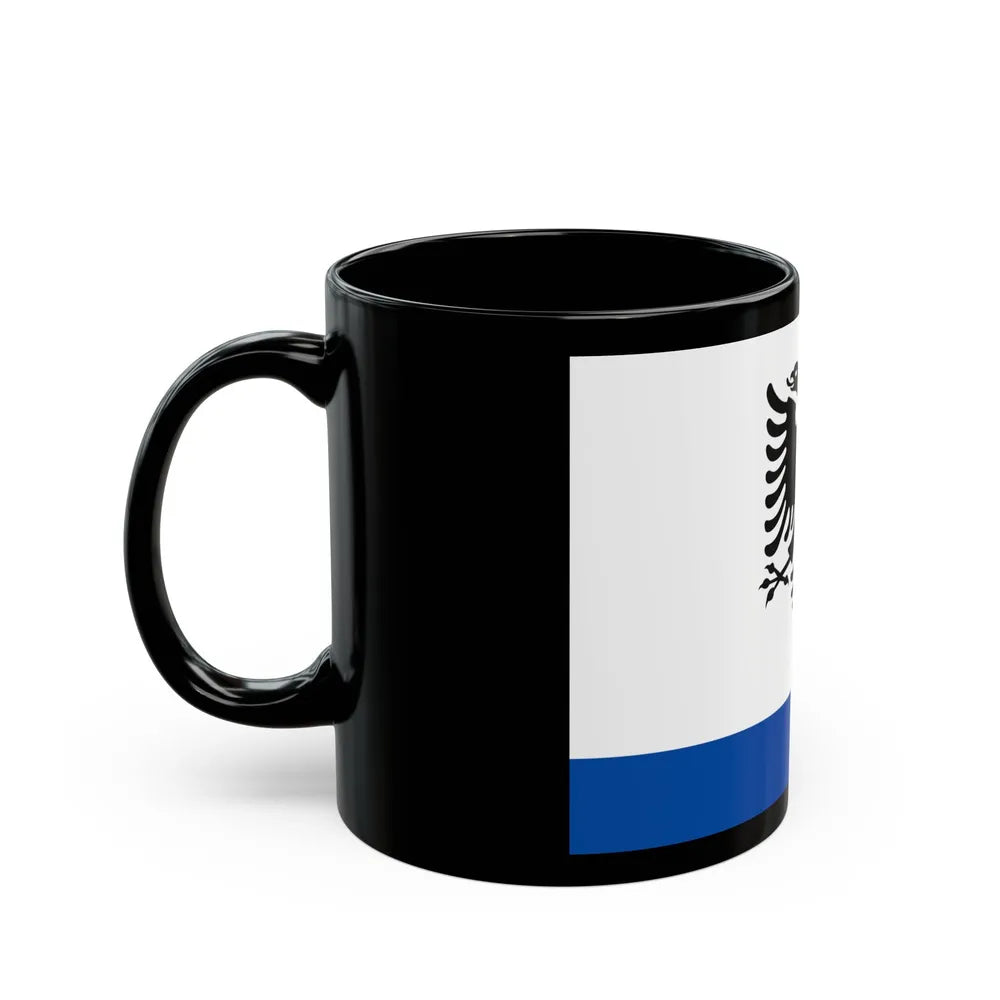 Government Ensign of Albania - Black Coffee Mug-Go Mug Yourself