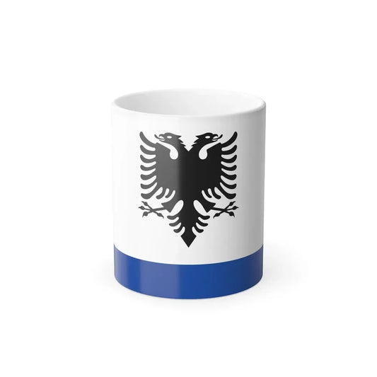Government Ensign of Albania - Color Changing Coffee Mug 11oz - Go Mug Yourself