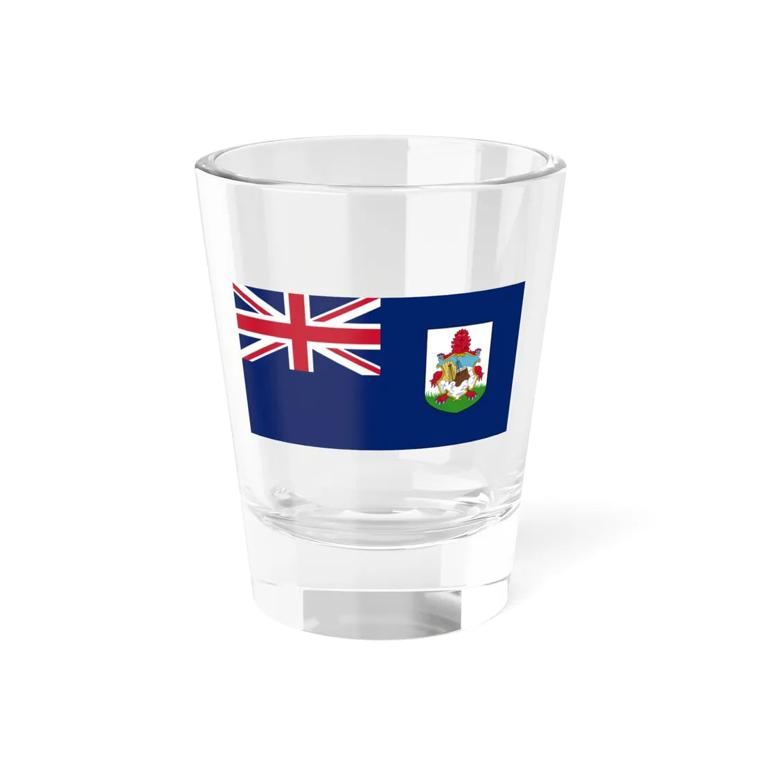 Government Ensign of Bermuda (United Kingdom) Shot Glass 1.5oz 1.5oz - Go Mug Yourself