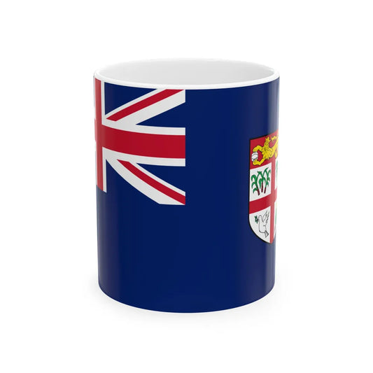 Government Ensign of Fiji (Fiji) White Coffee Mug 11oz - Go Mug Yourself