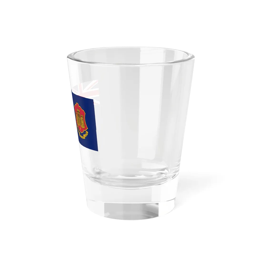 Government Ensign of Gibraltar (United Kingdom) Shot Glass 1.5oz - Go Mug Yourself