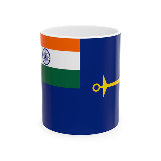 Government Ensign of India (India) White Coffee Mug-11oz-Go Mug Yourself