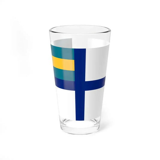 Government Ensign of the Bahamas (Bahamas) Pint Glass 16oz 16oz - Go Mug Yourself