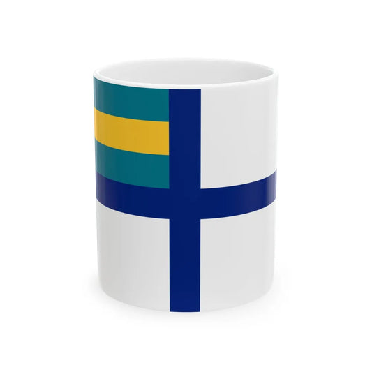 Government Ensign of the Bahamas (Bahamas) White Coffee Mug 11oz - Go Mug Yourself