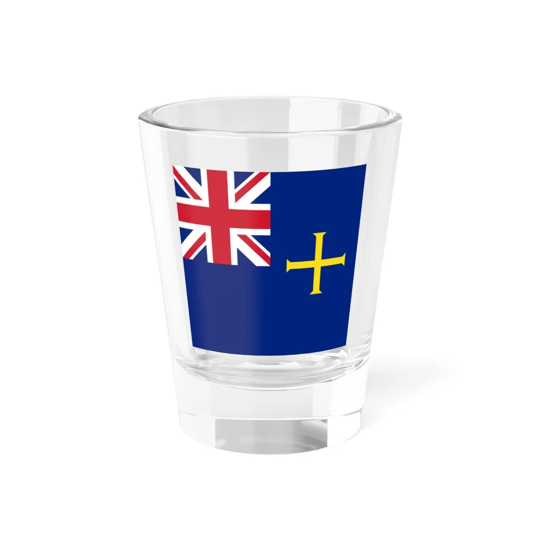 Government Jack of Guernsey (United Kingdom) Shot Glass 1.5oz 1.5oz - Go Mug Yourself