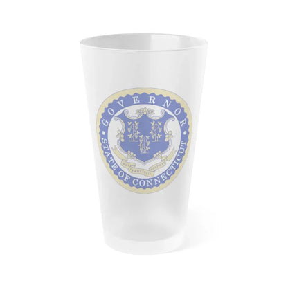 Governor of Connecticut - Frosted Pint Glass 16oz 16oz Frosted - Go Mug Yourself