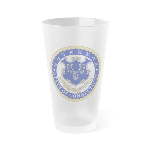 Governor of Connecticut - Frosted Pint Glass 16oz 16oz Frosted - Go Mug Yourself