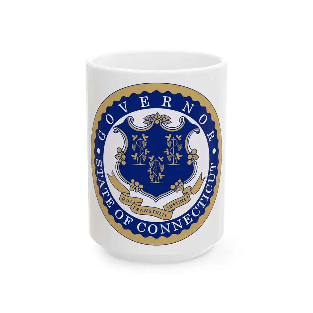 Governor of Connecticut - White Coffee Mug 15oz - Go Mug Yourself