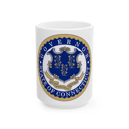 Governor of Connecticut - White Coffee Mug 15oz - Go Mug Yourself