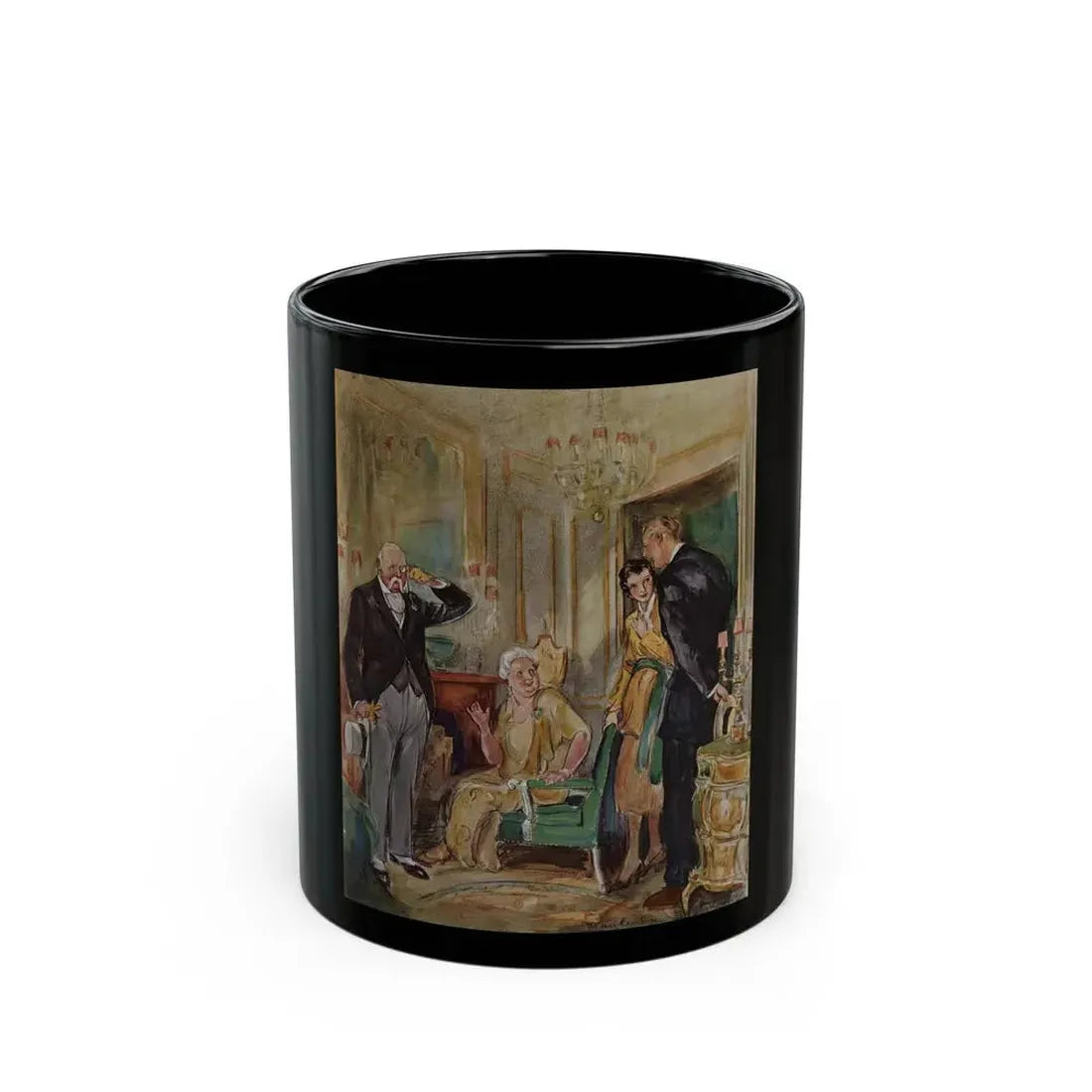 Gowns by Roberta (Pt. 1), Ladies' Home Journal, May 1933 - Black Coffee Mug 11oz - Go Mug Yourself