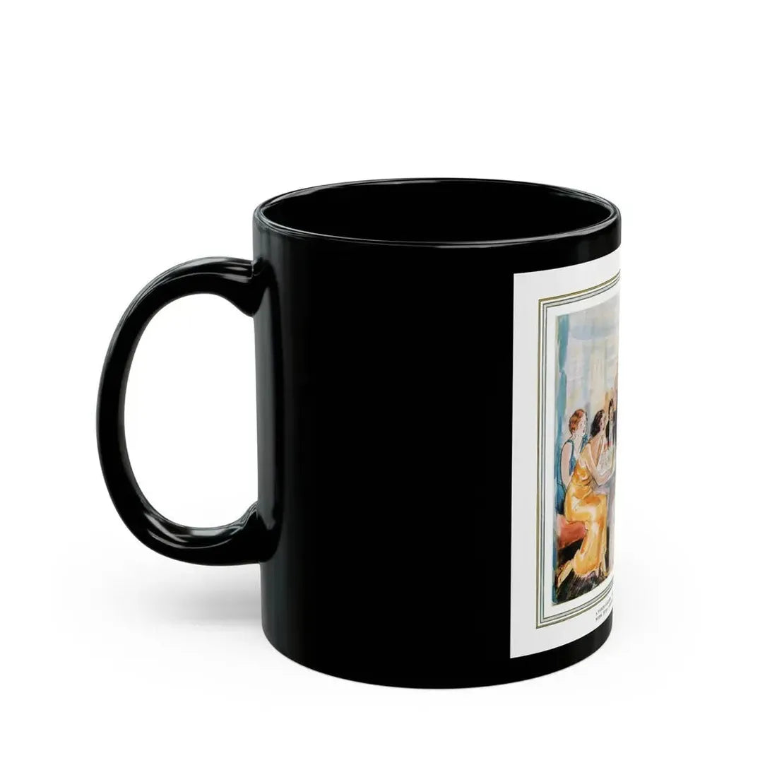 Gowns by Roberta (Pt. 2-1), Ladies' Home Journal, June 1933 - Black Coffee Mug - Go Mug Yourself