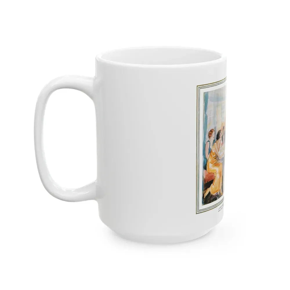 Gowns by Roberta (Pt. 2-1), Ladies' Home Journal, June 1933 - White Coffee Mug - Go Mug Yourself