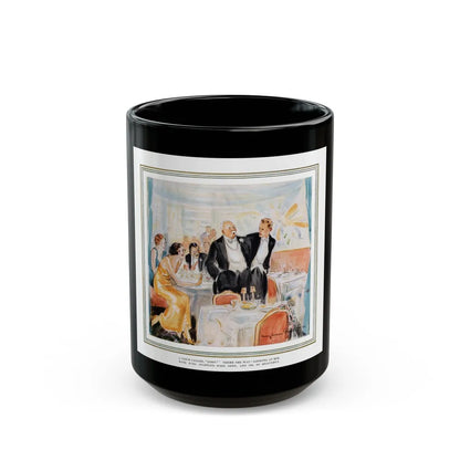 Gowns by Roberta (Pt. 2-1), Ladies' Home Journal, June 1933 - Black Coffee Mug-15oz-Go Mug Yourself