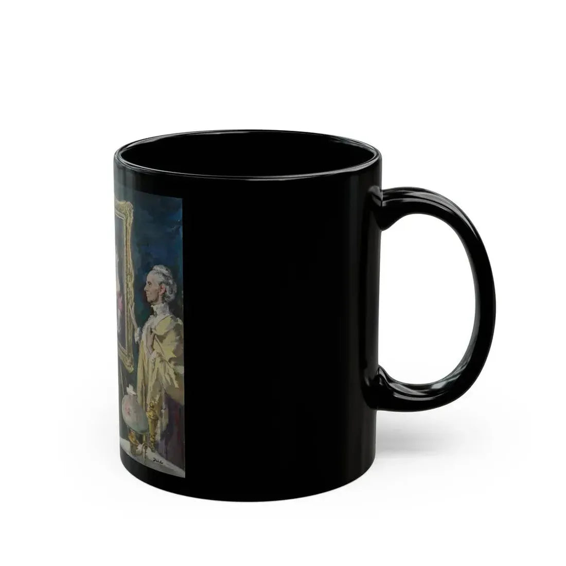 Goya's Galore, The Saturday Evening Post interior illustration - Black Coffee Mug - Go Mug Yourself