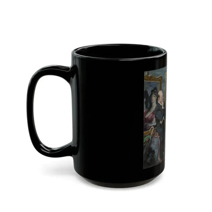 Goya's Galore, The Saturday Evening Post interior illustration - Black Coffee Mug - Go Mug Yourself