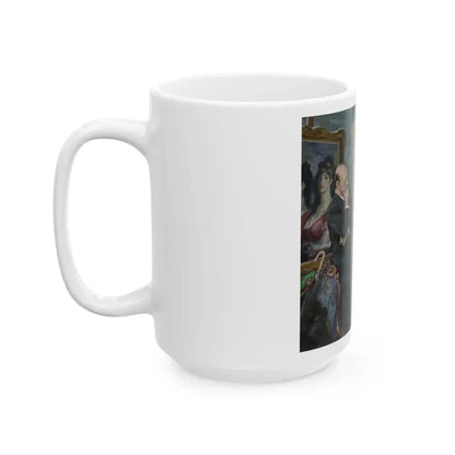 Goya's Galore, The Saturday Evening Post interior illustration - White Coffee Mug - Go Mug Yourself