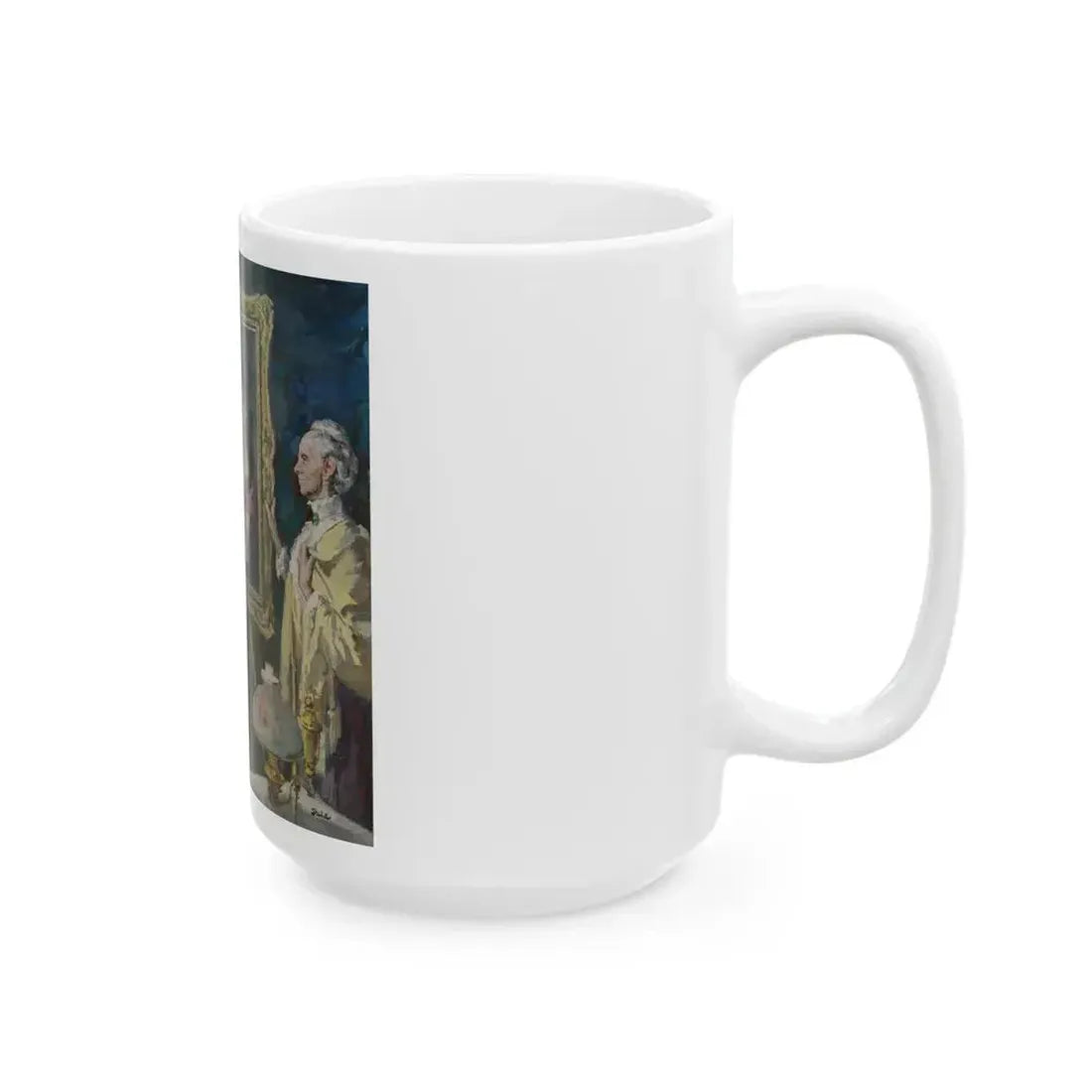 Goya's Galore, The Saturday Evening Post interior illustration - White Coffee Mug - Go Mug Yourself
