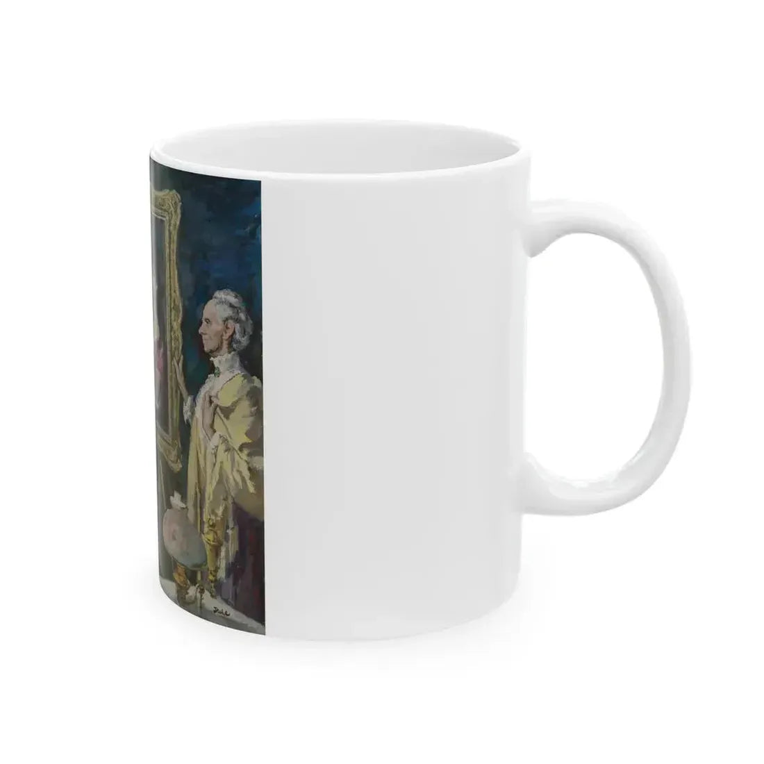 Goya's Galore, The Saturday Evening Post interior illustration - White Coffee Mug - Go Mug Yourself