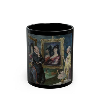 Goya's Galore, The Saturday Evening Post interior illustration - Black Coffee Mug-11oz-Go Mug Yourself