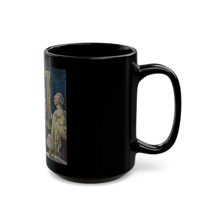 Goya's Galore, The Saturday Evening Post interior illustration - Black Coffee Mug-Go Mug Yourself